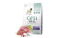 OptiMeal (Оптимил) сухой корм для собак малых пород с уткой 12 кг
