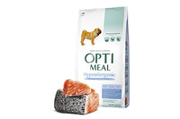 OptiMeal (Оптимил) Гипоаллергенный сухой корм для собак средних пород - лосось 12 кг
