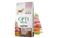 OptiMeal (Оптимил) Беззерновой сухой корм для собак всех пород - индейка и овощи 10 кг