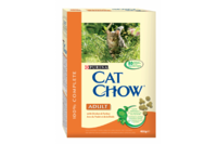 Cat Chow для взрослых кошек с курицей и индейкой 15 кг