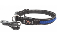 AnimAll ошейник для собак LED, синий (с подзарядкой USB), L2.5м/30-40см