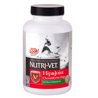Nutri-Vet Hip&Joint Extra НУТРИ-ВЕТ СВЯЗКИ И СУСТАВЫ ЭКСТРА, 2 уровень, хондроитин и глюкозамин для собак, с МСМ, таблетки , 75 