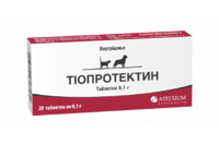 Тиопротектин  Артериум жевательные таблетки для кошек и собак при гепатите, болезни сердца, 10 таб х2