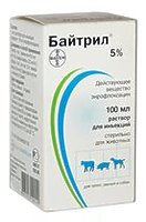 Байтрил р.ін. 5% 100мл.