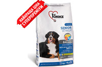 1st Choice (Фест Чойс) сухой супер премиум корм для пожилых или малоактивных собак средних и крупных пород , 14 кг.