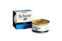 Schesir Tuna ШЕЗИР ТУНЕЦ натуральные консервы для кошек, влажный корм тунец в желе, банка 85 г , 0.085 кг.