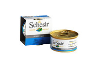 Schesir Tuna Natural Style ШЕЗИР ТУНЕЦ натуральные консервы для кошек, влажный корм тунец в собственном соку, банка 85 г , 0.085 кг.