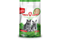 Чистые лапки 6 кг древесный наполнитель