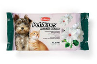 Padovan Очищающие влажные салфетки с ароматом белого мускуса для собак кошек Pet Wipes Muschio Bianco