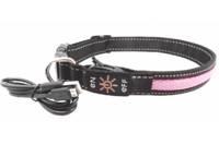 AnimAll ошейник для собак LED, розовый (с подзарядкой USB), L2.5м/30-40см