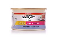 Gourmet Gold(ГурмеГолд). Для котят с говядиной. Паштет. Конс/кот 85г