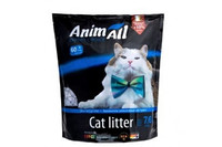 AnimAll "Голубой Аквамарин" - Силикагелевый наполнитель для кошачьего туалета, 3.8 кг/ 7,6л