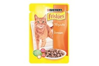 Friskies  Adult Chicken кусочки в подливе для кошек с курицей, 0.1 кг