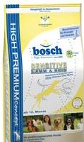 Bosch Sensitive Lamb & Rice для взрослых собак склонных к алергии