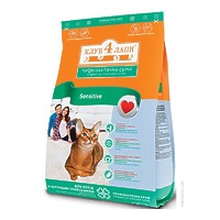 Сухой корм Клуб 4 лапы для кошек с чувствительным пищеварением