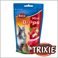 TRIXIE TX-60334 Лакомство для грызунов TRIXIE - Mini Drops клубника