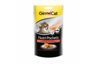 Подушечки Gimcat NutriPockets с лососем и Омега 3 и 6