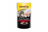Подушечки Gimcat NutriPockets говядиной и солодом