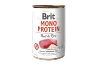 Brit Mono Protein Dog k 400 g для взрослых собак с говядиной и темным рисом